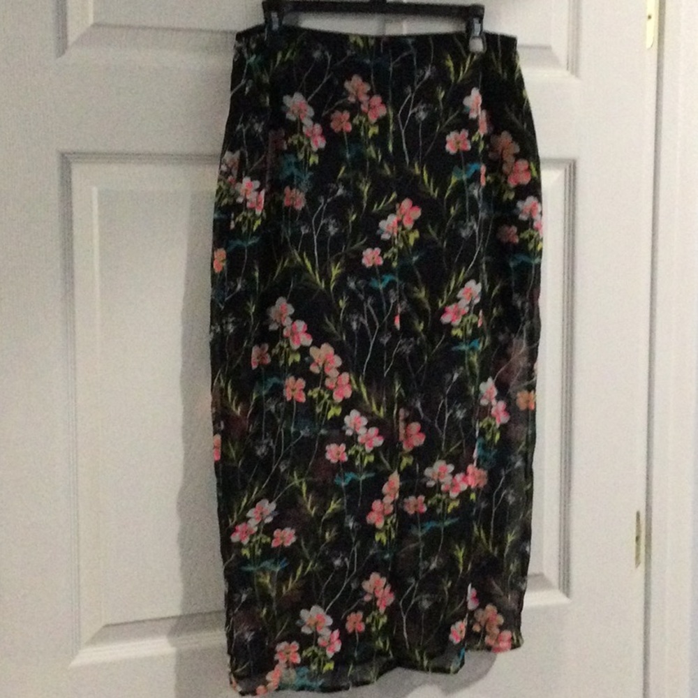 Super Cute express sheer flowered skirt